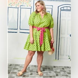 Printfresh NWT Bouquet of Roses - It's a Date Dress - Limeade - XL